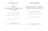 SAMMLUNG COLLECTION · 2012. 12. 8. · SAMMLUNG der Gesetze, Verordnungen, Anweisungen und Anordnungen der Militärregierung - Deutschland (Englischer und deutscher Text) Authorized