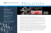 Rounds - Cleveland Clinic · 2013. 12. 20. · Cleveland Clinic’s pediatric and congenital neurosurgery services were one of the ... ovary, as well as peritoneal mesothelioma. At