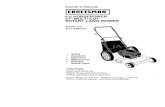 Owner's Manual - Sears Parts Direct€¦ · the owner's manual, Sears will repair free of charge any defect in malarial or workman-ship. If this Craftsman Lawn Mower is used for commercial