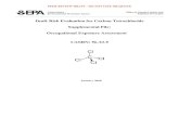 Supplemental File: Occupational Exposure Assessment...Occupational Exposure Assessment. CASRN: 56-23-5 . January 2020 . Structural formula of carbon tetrachloride. PEER REVIEW DRAFT