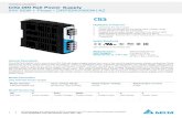 CliQ DIN Rail Power Supply 24V 60W 1 Phase / DRP024V060W1AZ€¦ · CliQ DIN Rail Power Supply ... Universal AC input range Power will not de-rate for the entire input voltage range