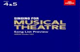 Song List Preview - ABRSM...Singin’ in the Rain Brown & Freed A:18 You Were Meant for Me ĥ Singin’ in the Rain: vocal selections (50th Anniversary Edition) (Alfred) F (C4–E-5)
