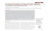 h A Validated Stability-indicating RP-HPLC Method for ......sensitive and sufficient for the routine analysis of food products, marketed formulations and nanoparticles containing piperine.