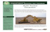 Multi-Tooled Excavator - GICHDtor began an operational field evaluation in coordi-nation with the National Demining Commission in Chile. Excavators operating in Afghanistan by the