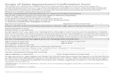 Scope of Sales Appointment Confirmation Form · 2021. 1. 17. · Scope of Sales Appointment Confirmation Form The Centers for Medicare & Medicaid Services requires sales agents to
