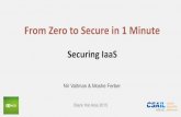 From Zero to Secure in 1 Minute - Black Hat | Home...From Zero to Secure in 1 Minute Securing IaaS Nir Valtman & Moshe Ferber Black Hat Asia 2015 About us Moshe Ferber Nir Valtman