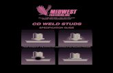 CD WELD STUDS - Midwest Fasteners...sion weld tip initiates a controlled electric arc from the welder capacitor bank which melts the end of the stud and a portion of the base metal.