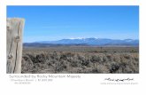 Surrounded by Rocky Mountain Majesty - Lands of America · 2019. 7. 2. · Mountain majesty, 30 miles from Taos. They played the settlers role in the drama of the West grazing cattle,