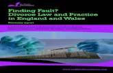 Finding Fault? Divorce Law and Practice in England and Wales · The study found no evidence that fault prevents or slows down the decision to divorce and some evidence that it may