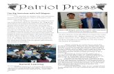 Patriot Press - bondy.pasadenaisd.org · Patriot Press The ig Interview with Jeff Wagner y Ethan Franco In an interview on October 2nd, one interviewer sat down with Jeff Wagner,