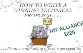 HOW TO WRITE A WINNING TECHNICAL PROPOSAL · 2020. 3. 6. · technical proposal writing is significant business expense. Given the amount of competition winning proposals have to