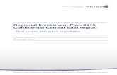 Regional Investment Plan 2015 Continental Central East region documents/TYNDP 2016...Regional Investment Plan ENTSO-E AISBL • Avenue de Cortenbergh 100 • 1000 Brussels • Belgium