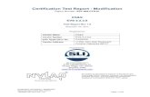 Certification Test Report - ModificationES&S EVS 5.2.3.0 Certification Test Report - Modification Certification Test Report - Modification Report Number: ESY-009-CTR-01 Template Rev