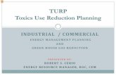 TURP Toxics Use Reduction Planning Title Page › content › download › 9180 › 162323...ROBERT S. CERIO. ENERGY RESOURCE MANAGER, BOC, CEM. TURP. Toxics Use Reduction Planning.