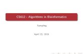 CS612 - Algorithms in Bioinformaticsnurith/cs612/Sampling.pdfNurit Haspel CS612 - Algorithms in Bioinformatics Robotics-inspired Approach to Protein Flexibility Similarity between
