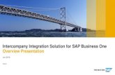Overview Intercompany Integration Solution for SAP ......This SAP add-on streamlines processes such as financial consolidation and intercompany procurement between two or more organizations