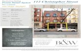 Prime Retail Space Exclusive listing 112 Christopher Street › d2 › WKs_y3...Bleecker Street shopping corridor BUCHBINDER & WARREN REALTY GROUP, LLC Daniel Rodriguez Sains Lic.