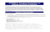 APPENDIX K: Emergency Preparedness and Response and …Mar 13, 2020  · APPENDIX K: Emergency Preparedness and Response and COVID-19 Addendum Background: This standalone appendix