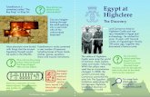 Egypt at Highclere · 2021. 1. 13. · prince when he became the King of Egypt? Who was his father? Amongst the tomb artefacts they are said to have found 145 loincloths (pairs of
