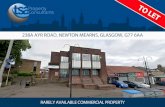tsa-property.co.uk · 2020. 12. 2. · n ts 238A AYR ROAD, NEWTON MEARNS, GLASGOW, G77 6AA RARELY AVAILABLE COMMERCIAL PROPERTY • Prominent Roadside Position Iconic Building Within