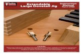 Extendable Large Dovetail Jig Part # 3458 · 2016. 5. 17. · Part # 3458 CAUTION: Please read, understand, and follow all manufacturers instructions, guidelines and owners manuals