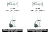 01954 3hp Dust Collector - SIP Industrial Products Ltd · 2020. 11. 24. · 01954 3hp Dust Collector Single Bag Please read and fully understand the instructions in this manual before