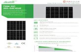 givasolar.com...Building Your Trust in Solar 72M HC 520-540 Watt MONOCRYSTALLINE MODULE Positive power tolerance of IS09001 ISOI 4001 :2015. IS045001 :2018 certified factory. IEC61215,