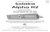 Reference Manual Solaira Alpha H2 - Woodland Direct...Alpha H2 (Double Emitter) CANADA & USA MODELS: SALPHAH2-20240 (208 / 240V - 1500 / 2000W) SALPHAH2-30240 (208 / 240V - 2250