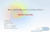 Rotor Stator Dispersers and Emulsifiers - VisiMix · 2020. 7. 17. · According to the postulates of the DLFO-theory, the interfacial boundary is surrounded with a "double layer"