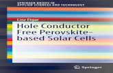Lioz Etgar Hole Conductor Free Perovskite- based Solar Cells · 2019. 9. 17. · 6 High Voltage in Hole Conductor Free Organo Metal Halide ... Hole Conductor Free Perovskite-based