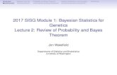 2017 SISG Module 1: Bayesian Statistics for Genetics ...faculty.washington.edu/kenrice/sisgbayes/bswisg2.pdf · Introduction Bayesian learning Probability and Bayes Theorem Standard