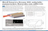 92 Red lasers from III-nitride nanowire forests on silicon...Technology focus: Lasers semiconductorTODAY Compounds&AdvancedSilicon • Vol.10 • Issue 4 • May/June 2015 93 Figure