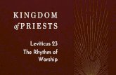The Rhythm of Worship - Leviticus 23 - Grace Bible Church · Title: The Rhythm of Worship - Leviticus 23 Author: Brian Fisher Created Date: 10/20/2019 8:18:49 PM