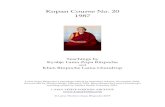 kopan 20 full course - Lama Yeshe Wisdom Archive · reflecting, and meditation practice. This is the only way that we can have the experience and complete the experience of the path