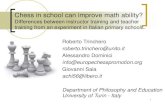 Chess in school can improve math ability?iccs.chessacademy.am/uploads/images/Chess_in_school_can... · 2016. 4. 23. · Chess in Italian school. 7 . Roberto Trinchero – Department