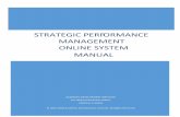 Strategic Performance Management Online System Manual · The SPM Online Tool is a web-based management tool for a strategic performance management (SPM) system. It allows users to