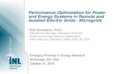 Performance Optimization for Power and Energy Systems in ......Performance Optimization for Power and Energy Systems in Remote and Isolated Electric Grids / Microgrids Rob Hovsapian,