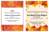 Brazosport College Music Department presents College & … · 2021. 1. 20. · Cantaloupe Island.....arr. Mike Kamuf Birk’s Works ... Yamilet Camarena, alto sax Jacob Myers, alto