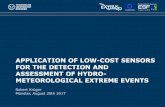 APPLICATION OF LOW-COST SENSORS FOR THE DETECTION … · 2017. 9. 15. · EXTRUSO Project (Extreme events in small and medium sized catchments) 11.09.2017 5 . 11.09.2017 6 Meteorology