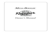 MESA BOOGIE Manuals/Road King.pdf · 2015. 1. 28. · OVERVIEW: Congratulations on choosing the Mesa Dual Rectifier Road King as your amplifier and welcome to the Mesa/Boogie Family!