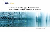 Technology Transfer Agreements With China · 2020. 12. 14. · Technology Transfer Agreements with China 2 CASE STUDY Goldwind’s development (wind turbine manufacturing) Goldwind