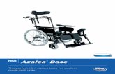 Azalea Base - invacare.co.uk · Rea Azalea Base - UK - 05/2018 - 1504265 Seat plate with turnable wedge An additional +5º seat angle can be obtained, using the optional seat plate