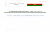 Guide de certification BF - laboress Afrique · 2017. 2. 28. · • Regles de base de l’IFOAM, version de Janvier 2011 sur l’agriculture biologique ... • Normes du Codex Alimentarius