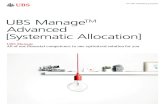 UBS Manage Advanced on]i otac l Ac mel i t stayS · UBS ManageTM Advanced on]i otac l Ac mel i t stayS [UBS Manage All of our financial competence in one optimized solution for you