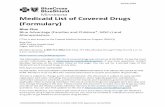 Medicaid List of Covered Drugs (Formulary) · 2020. 12. 30. · creed • sex • sexual orientation • marital status • public assistance status • disability Contact the MDHR