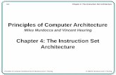 Miles Murdocca and Vincent Heuringpibul2.psru.ac.th/~thep/ComputerSystem/Principles of... · 2013. 3. 16. · 4-1 Chapter 4: The Instruction Set Architecture Principles of Computer
