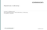 Sysmac Library User’s Manual for EtherCAT G5 Series Library · Manual Structure 2 Sysmac Library User’s Manual for EtherCAT G5 Series Library (W548) Manual Structure Special information