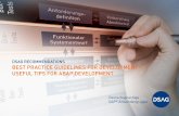 DSAG RECOMMENDATIONS BEST PRACTICE GUIDELINES FOR ... · that much has changed in SAP development in recent years and a lot of innovations have been introduced. As a consequence,