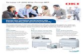 Teriostar LP-2050 Wide-Format MFP...The compact Teriostar LP-2050 from OKI delivers the ultimate network print solution for rapid-track industrial work environments with phenomenal