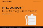 FLAIM Extinguisher · 2020. 10. 19. · which extinguisher should be used for different fire types. It also facilitates learning of PASS, the Pull, Aim, Squeeze and Sweep technique.